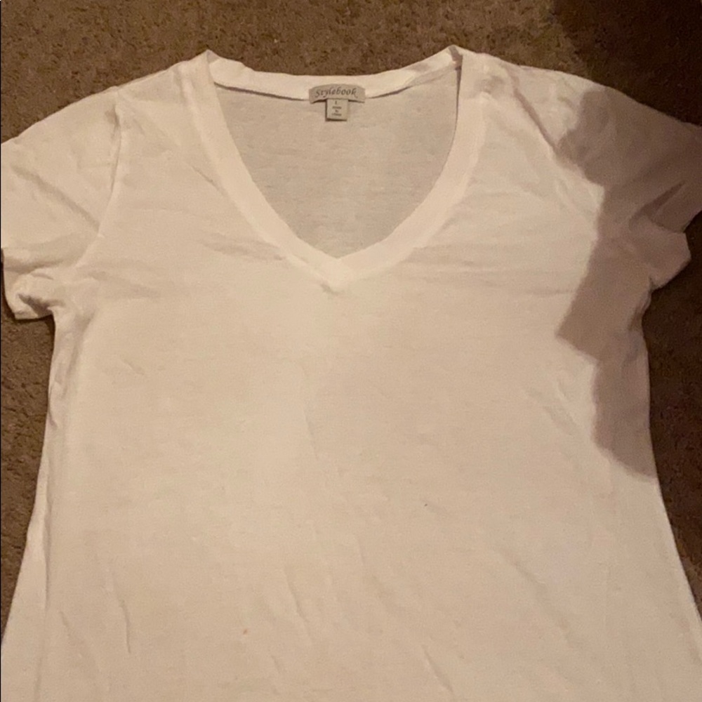 White V neck Blouse